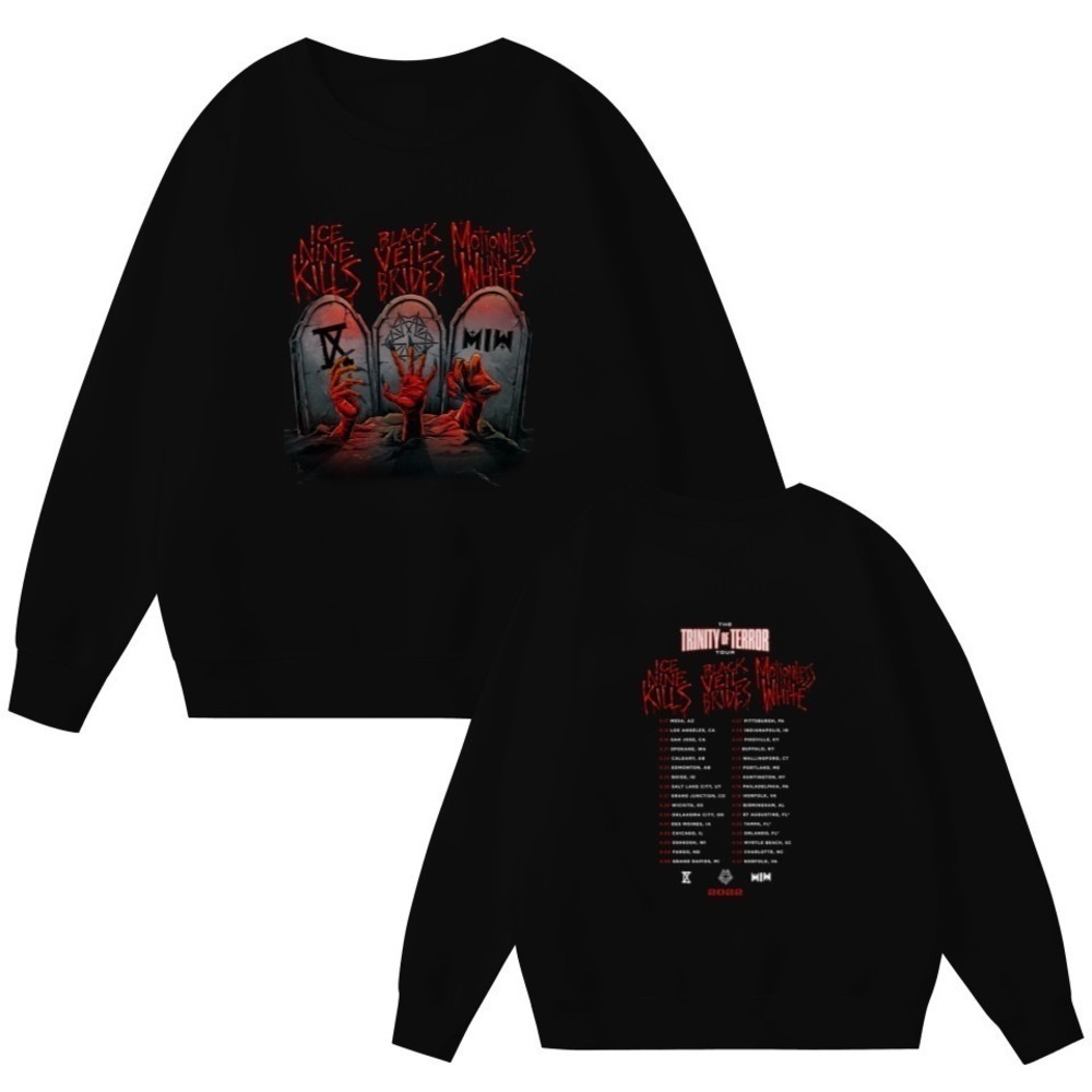 Trinity Of Terror Tour 2022 2 Sided Concert Sweatshirt